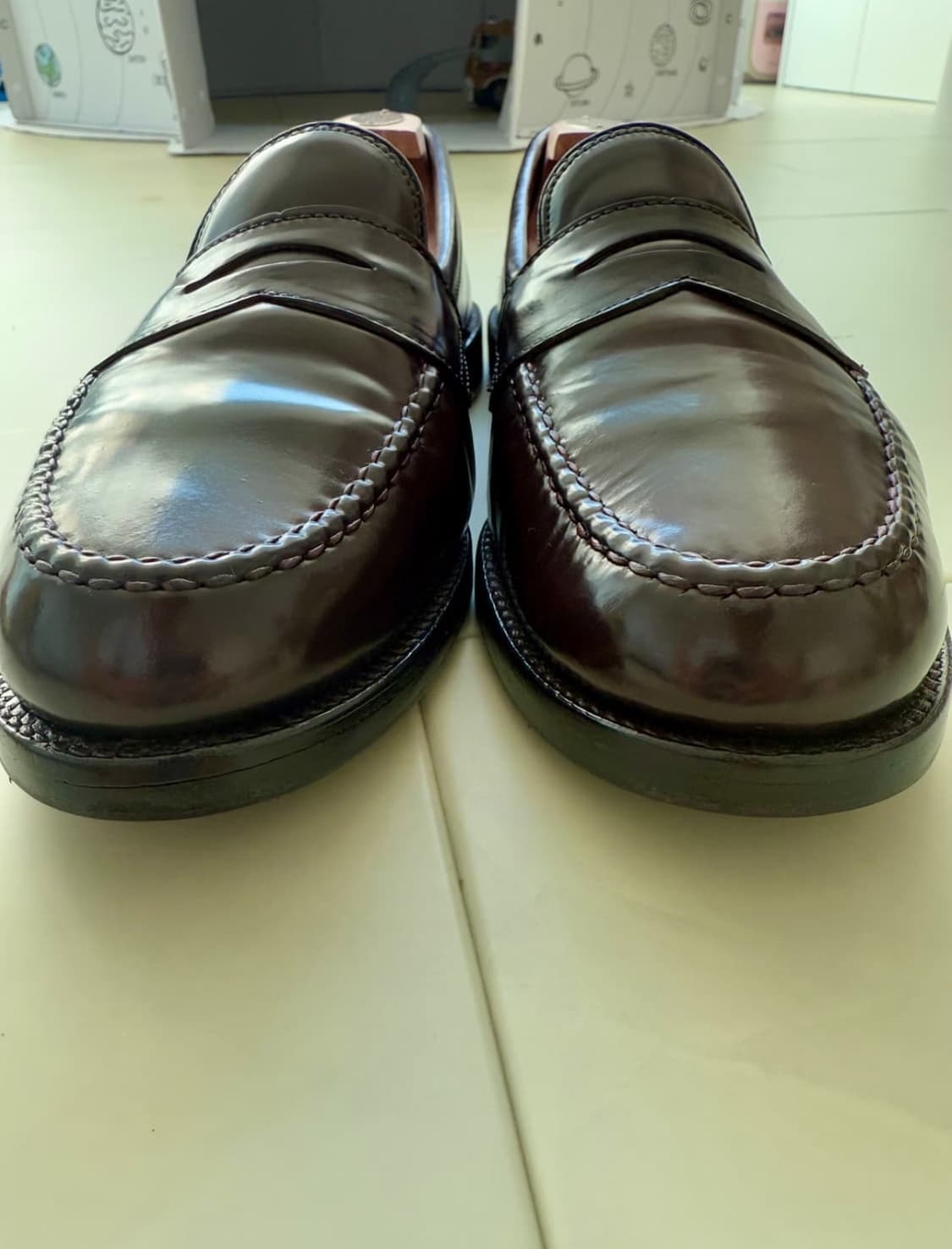 알든 986 버건디 코도반 페니로퍼 8.5e(270) 상품이미지5