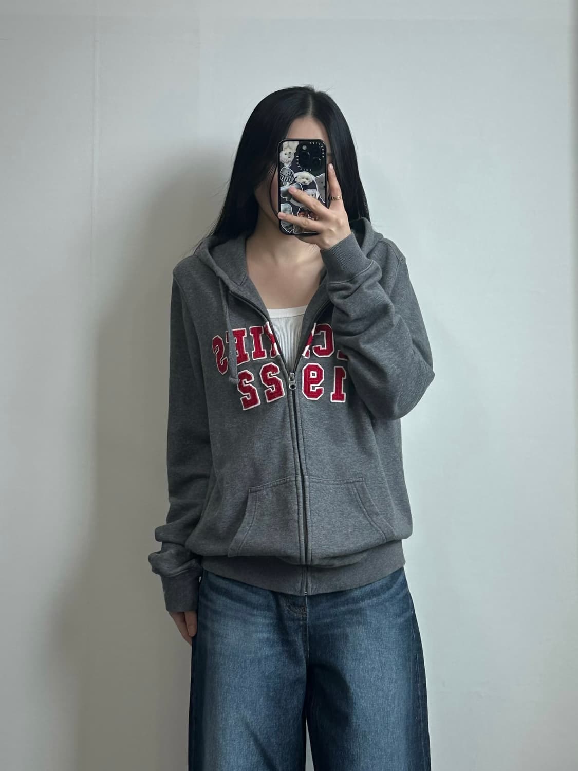 디키즈 덤블로고 그레이 후드집업 상품이미지1