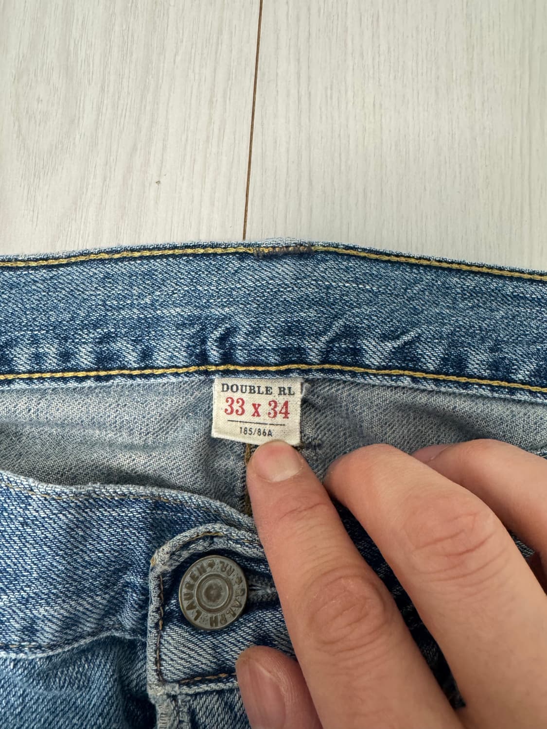 RRL 더블알엘 중청 셀비지 데님 판매합니다. 상품이미지4