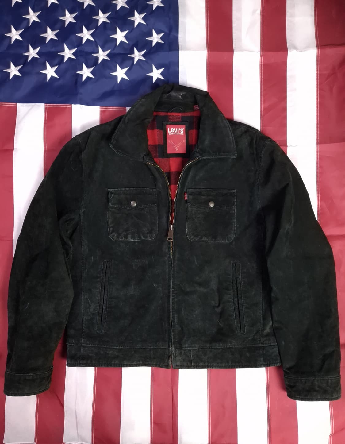 오리지날 리바이스 레드탭 리얼 스웨이드 트러커자켓 상품이미지1