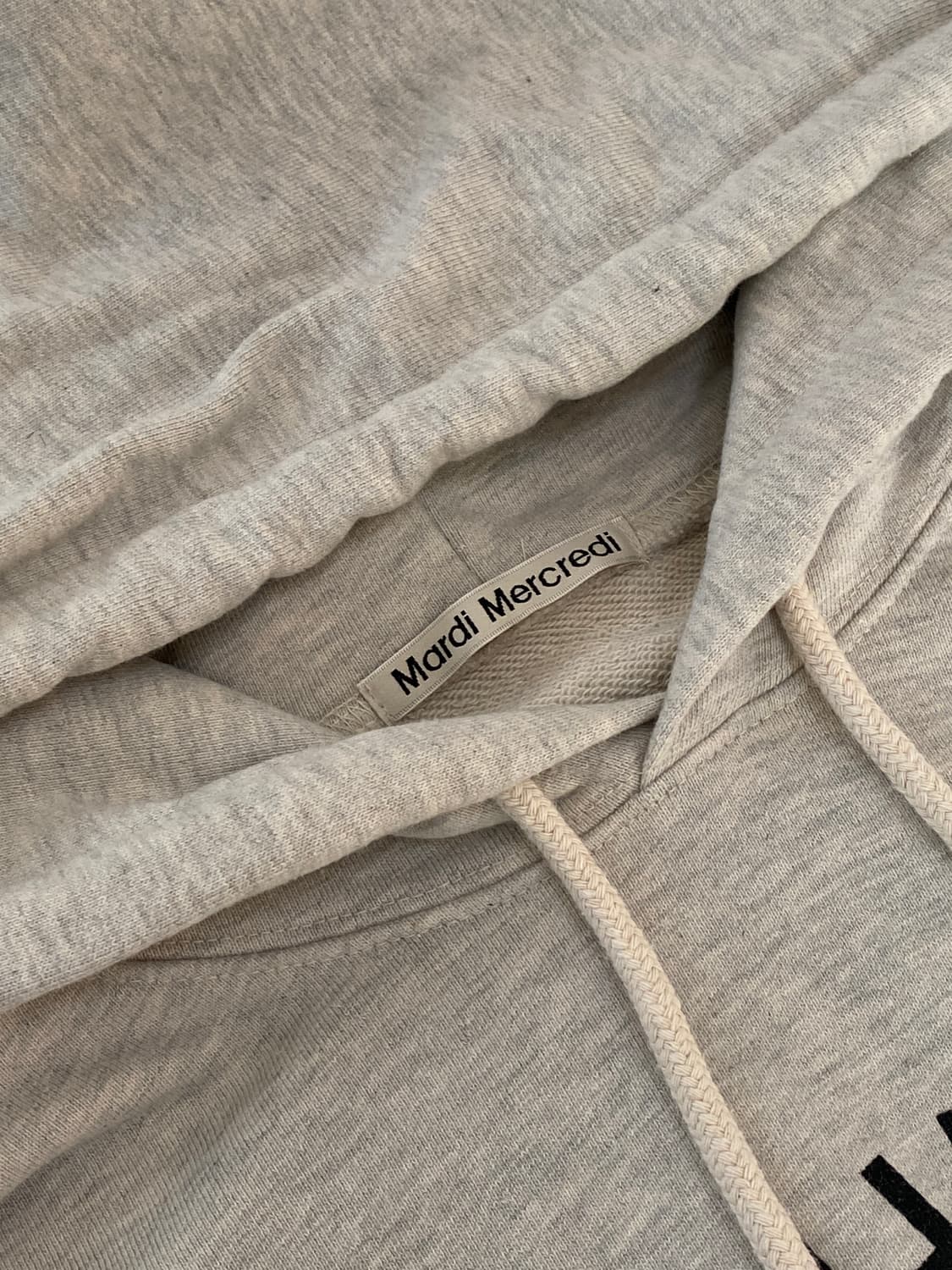 마르디 메크르디 엠블럼 후드 GREY 상품이미지2