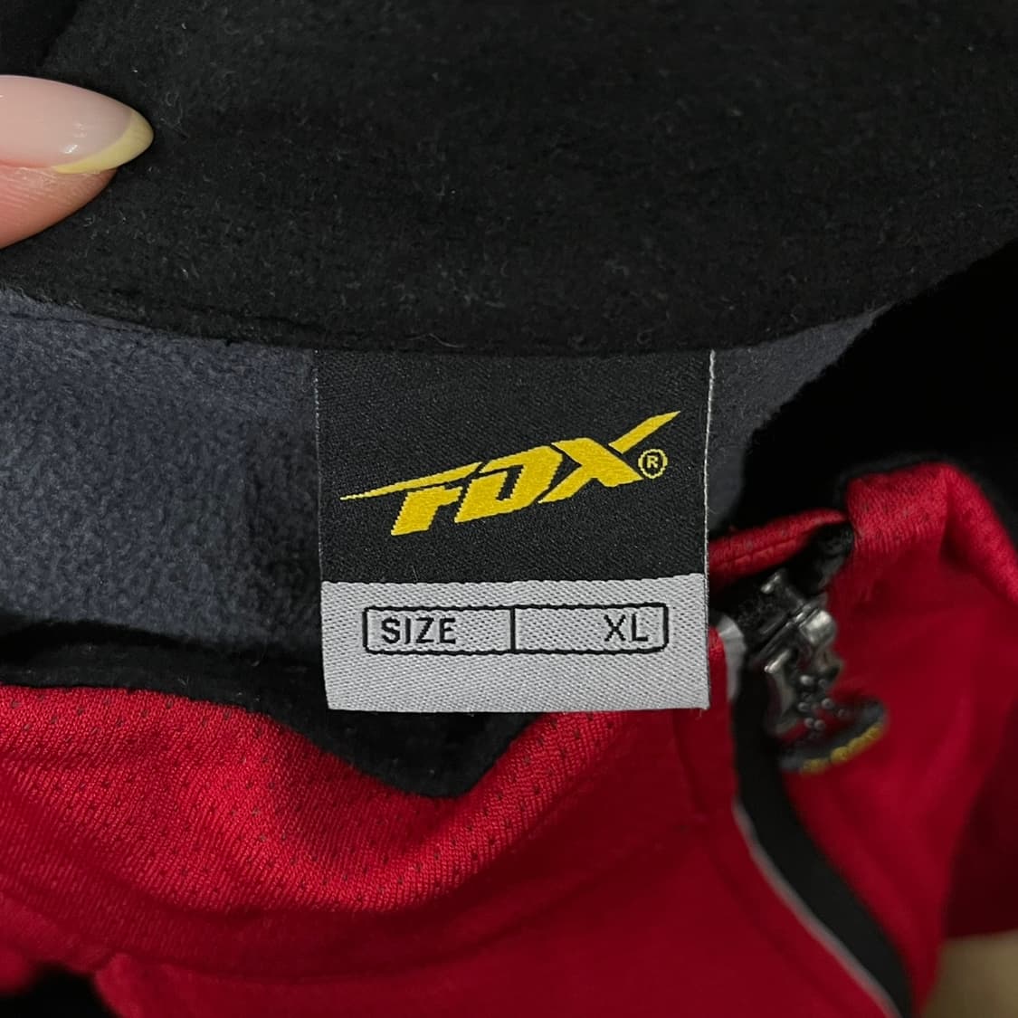 [정품/XL] FOX 폭스 레드 블랙 트랙 자켓 b19 상품이미지5