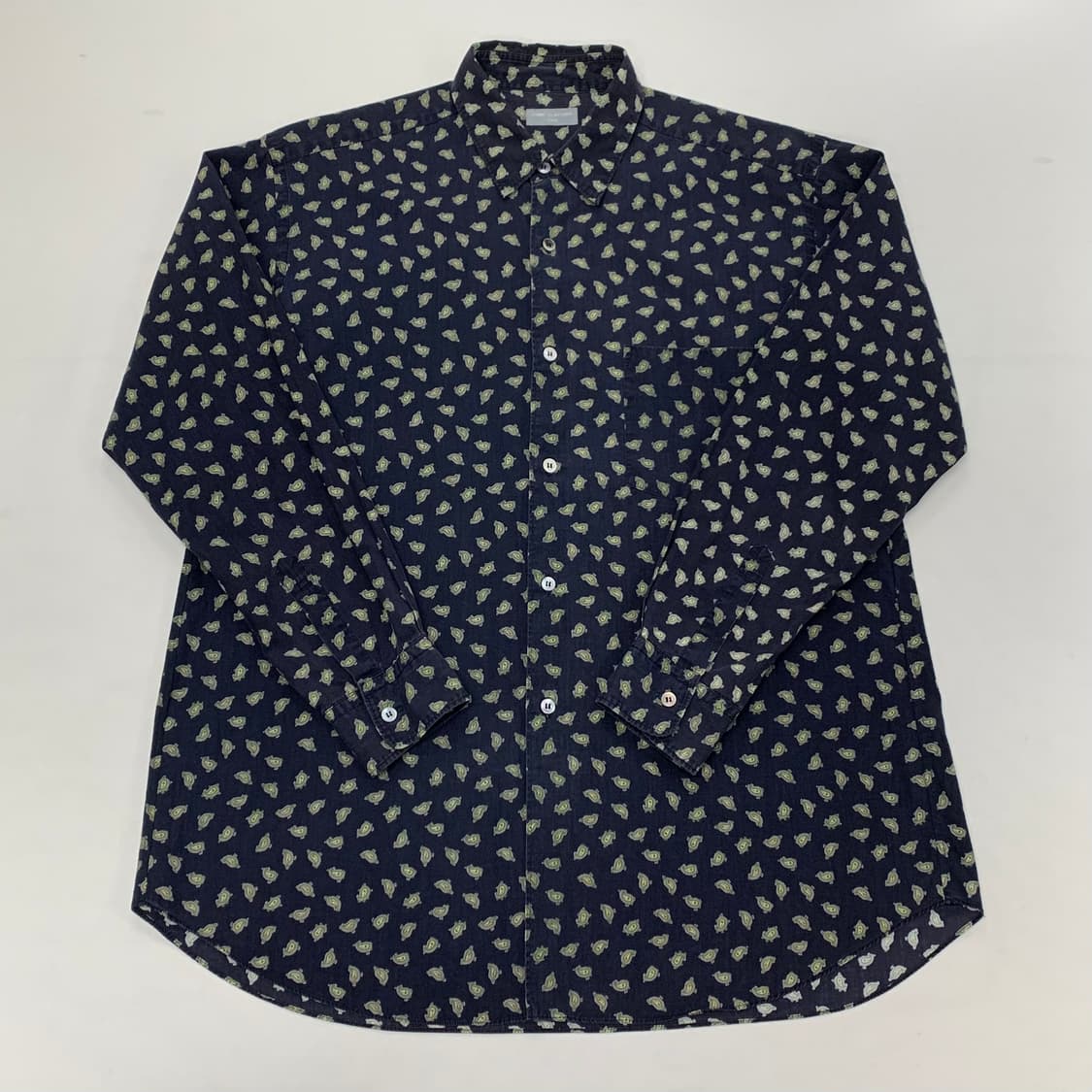 꼼데가르송 옴므 페이즐리 셔츠 남방 (M) 상품이미지1