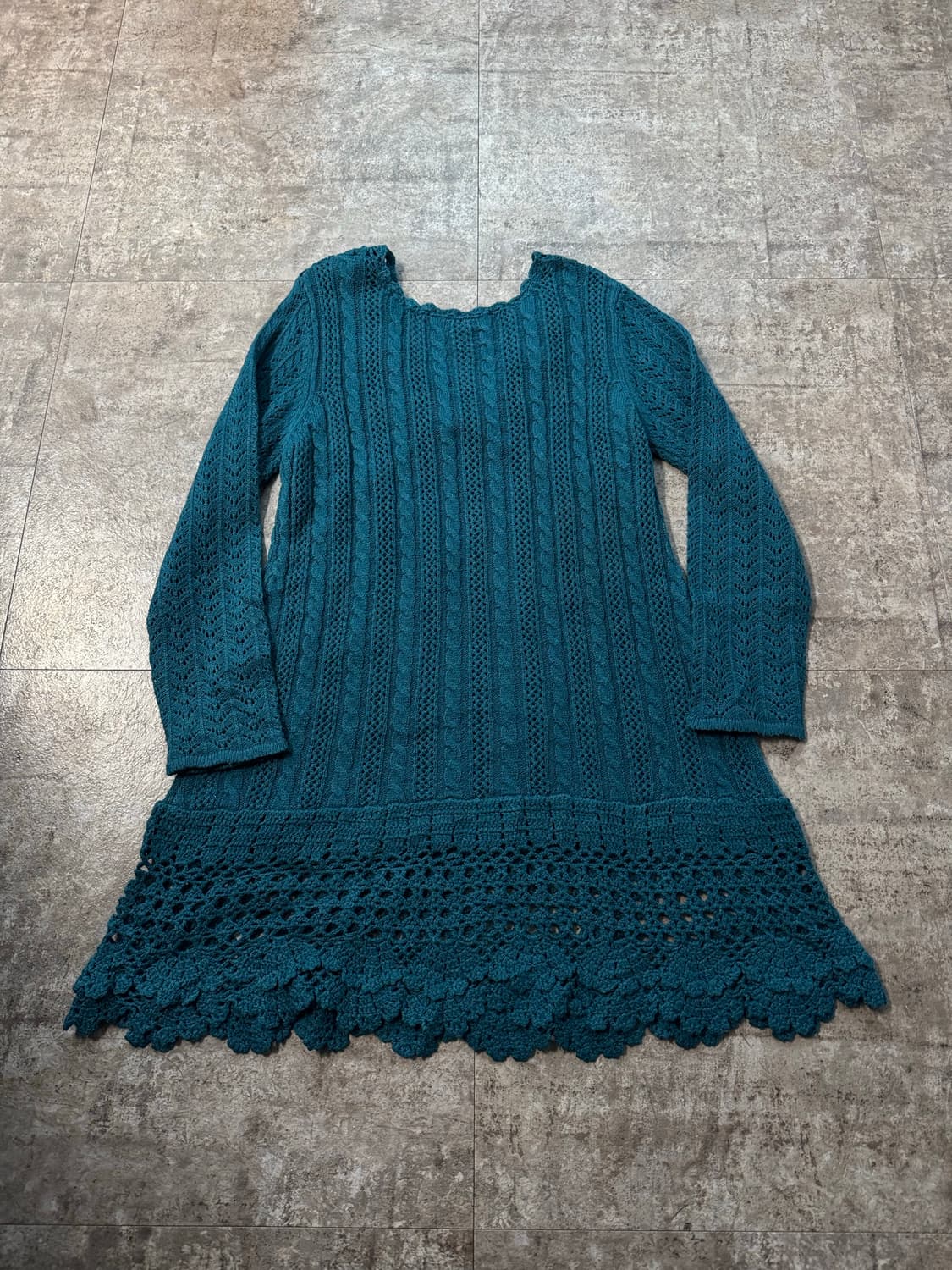 크로셰 레이스 니트 원피스 상품이미지5