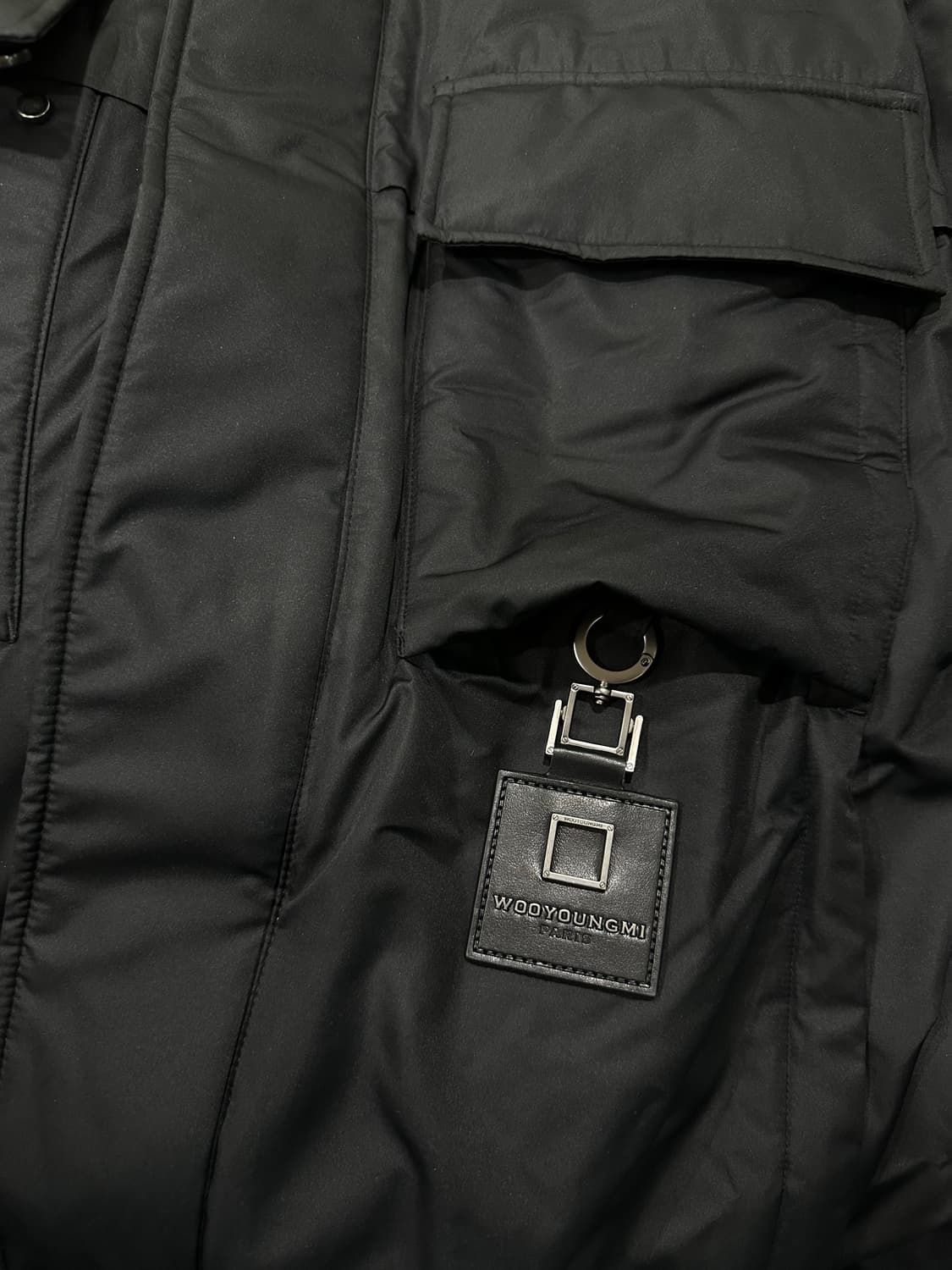 우영미 하이넥 다운 점퍼 블랙 W223DN02960B 새제품 52사이즈 상품이미지3