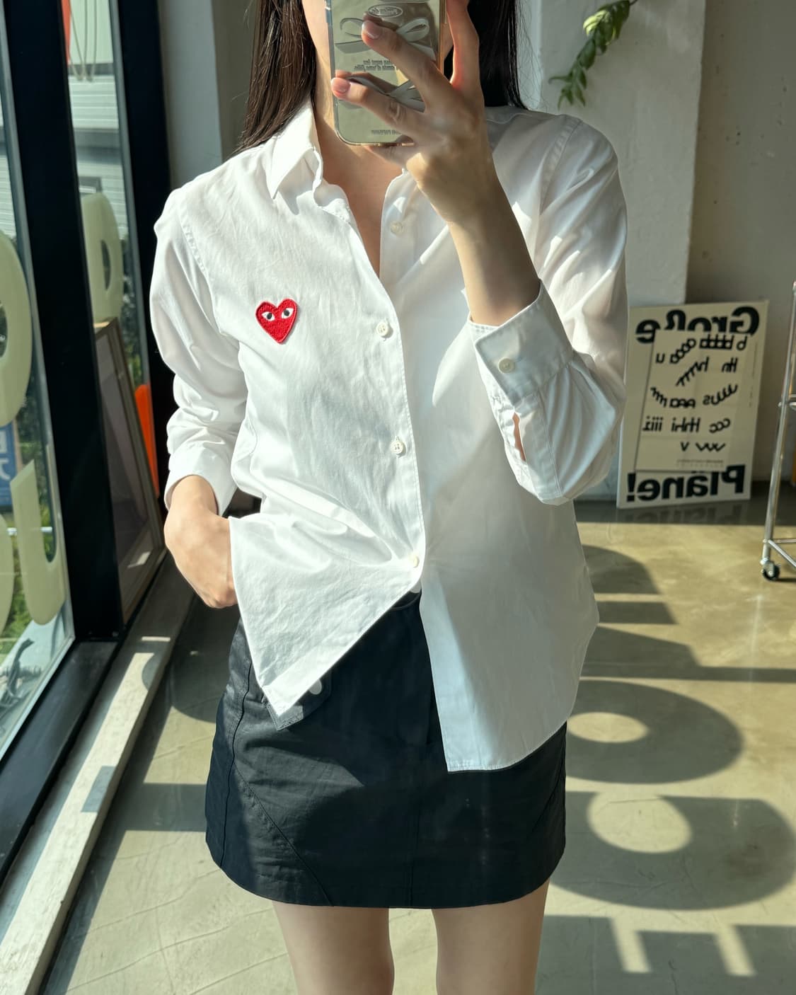 [Commedesgarcons] 꼼데 가르송 화이트 셔츠 상품이미지3