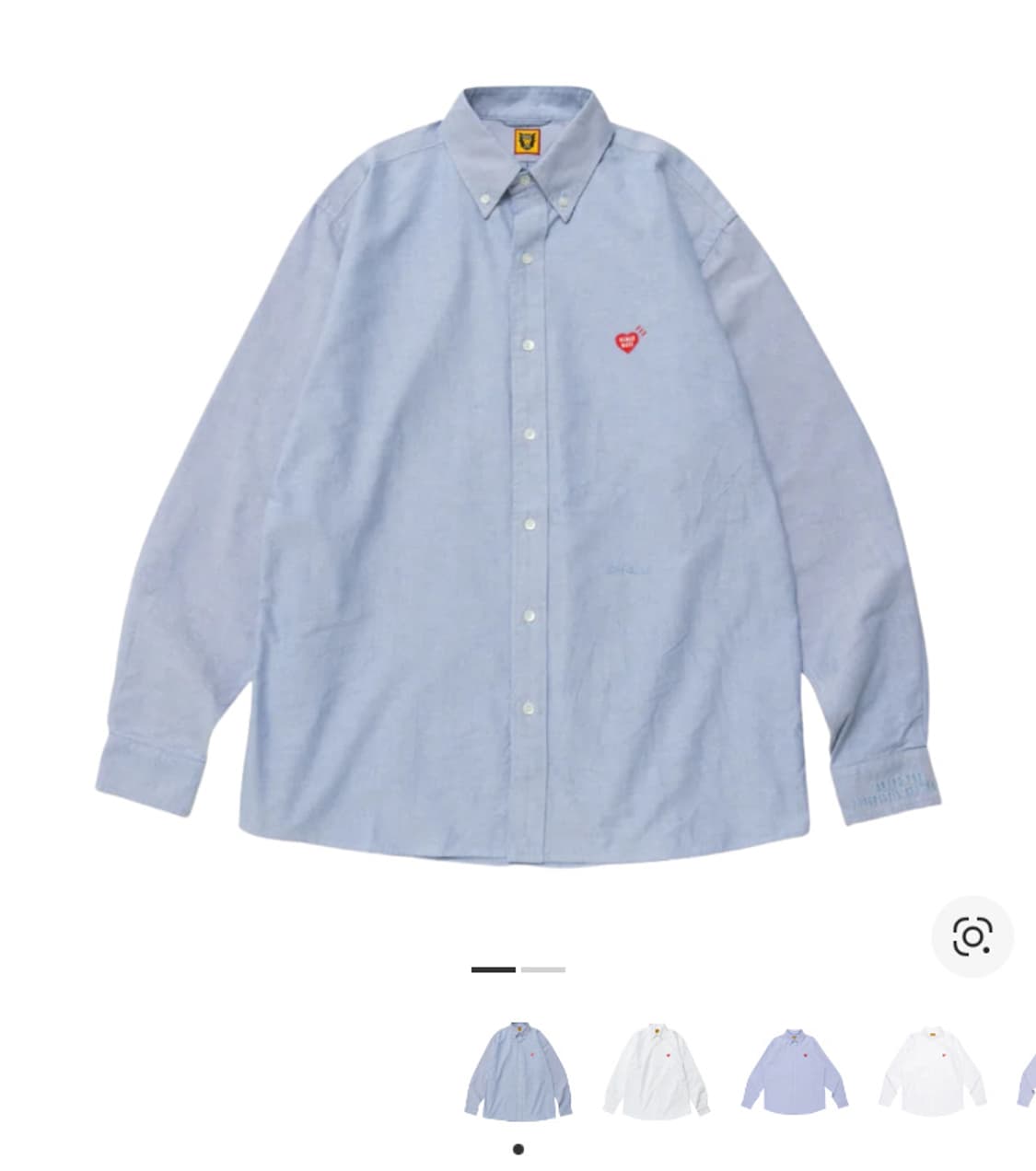 휴먼메이드 옥스포드 bd 셔츠 블루 L 팝니다 상품이미지1