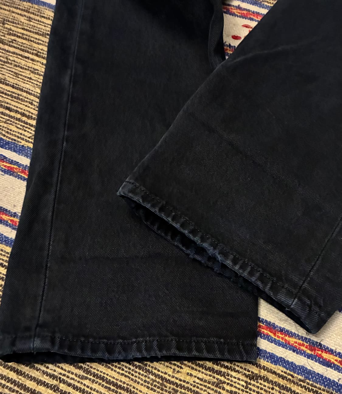 (32)00s 빈티지 리바이스 501 흑청 데님 블랙진 청바지 상품이미지4