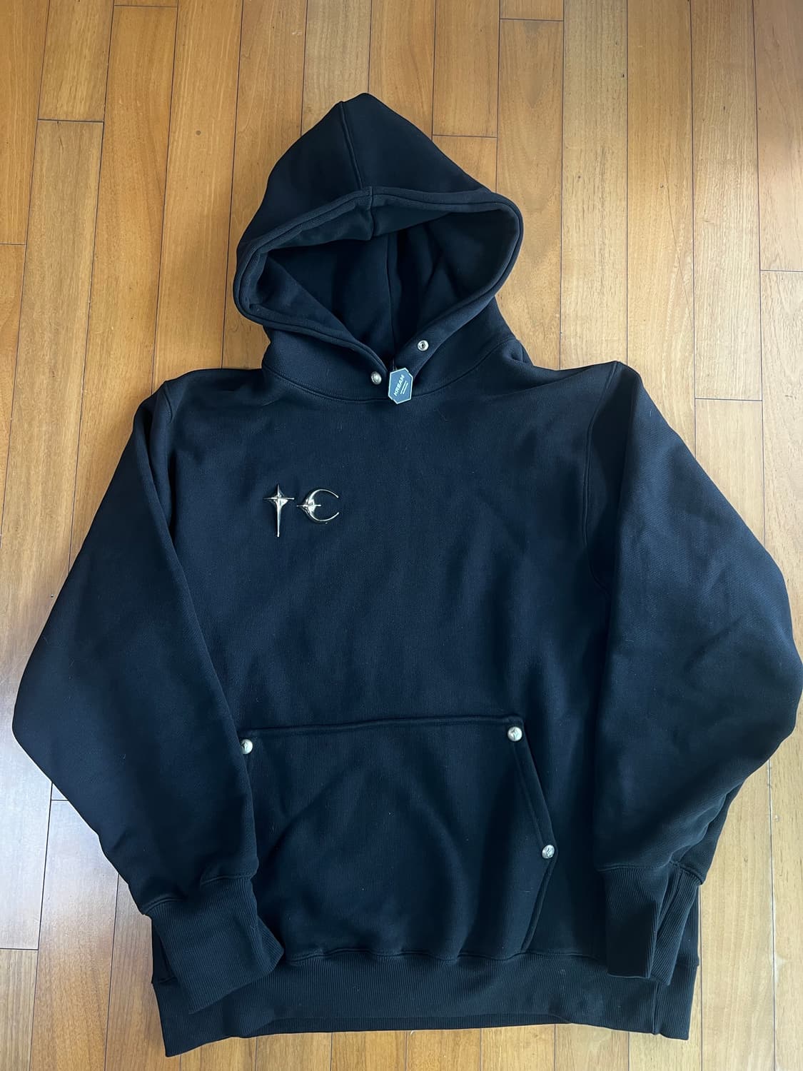 떠그클럽 아머 후드티 블랙 상품이미지2