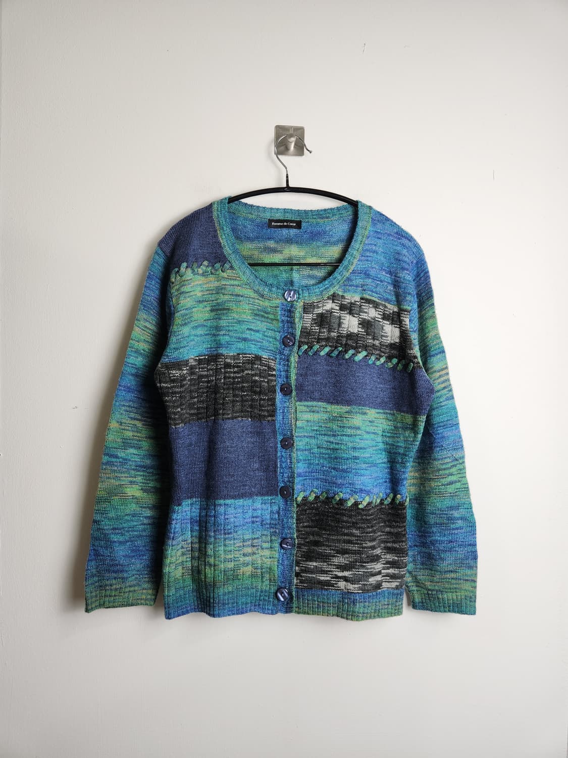 패턴 스티치 가디건 상품이미지5