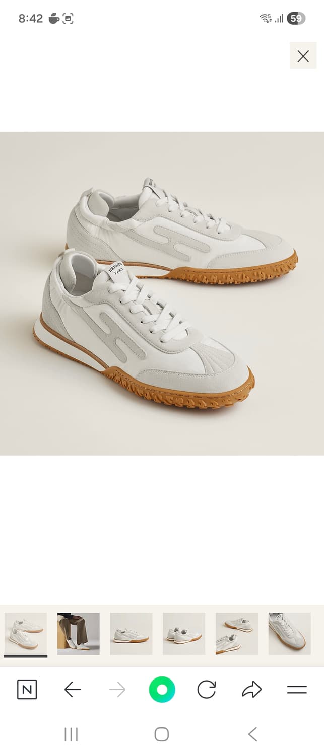 (새상품) 에르메스 제트 스니커즈 41.5 상품이미지1