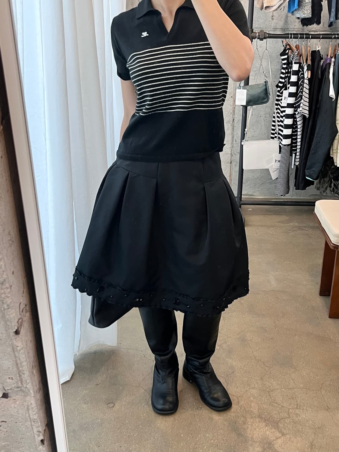 To be chic 스톤 플레어 스커트 상품이미지9