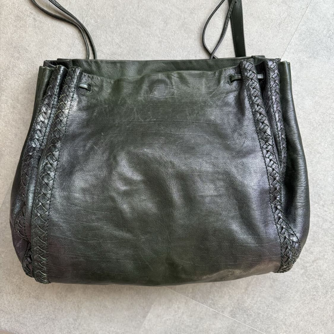 보테가베네타 인트레치아토 가죽 보스톤백 상품이미지3