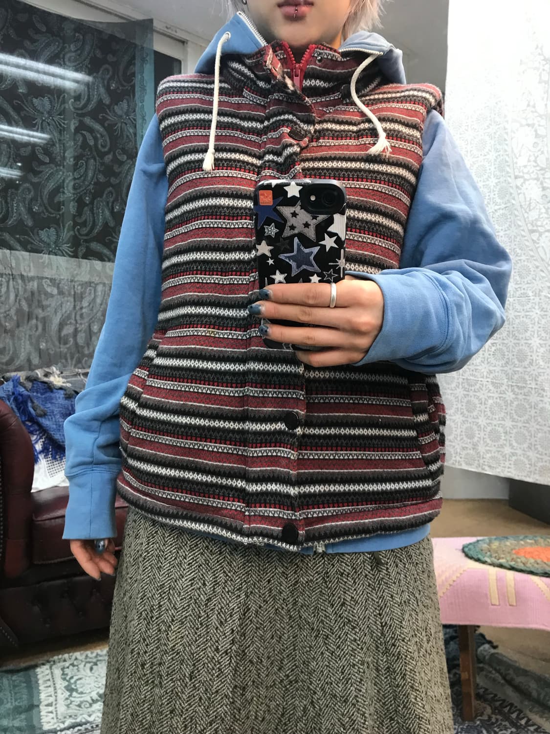 Ugiz 빈티지 에스닉 패딩조끼  상품이미지1