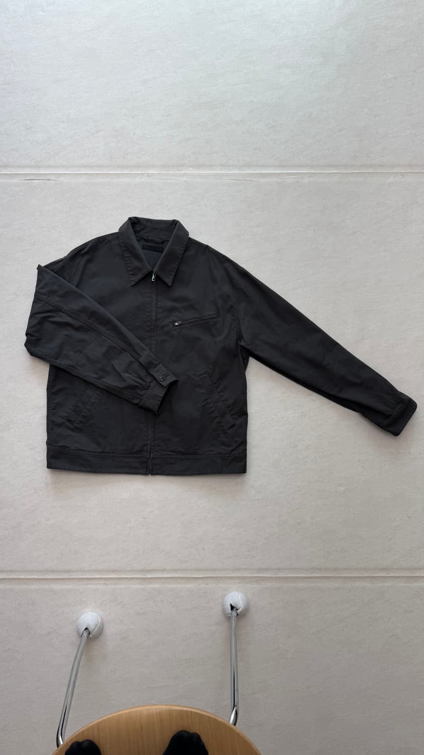 유니클로 블루종 자켓 L 그레이 워크자켓 상품이미지2