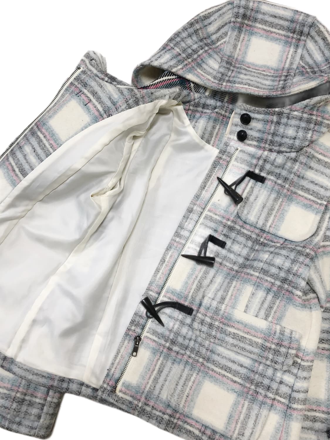 CROLLA 크롤라 체크 더플코트 상품이미지8