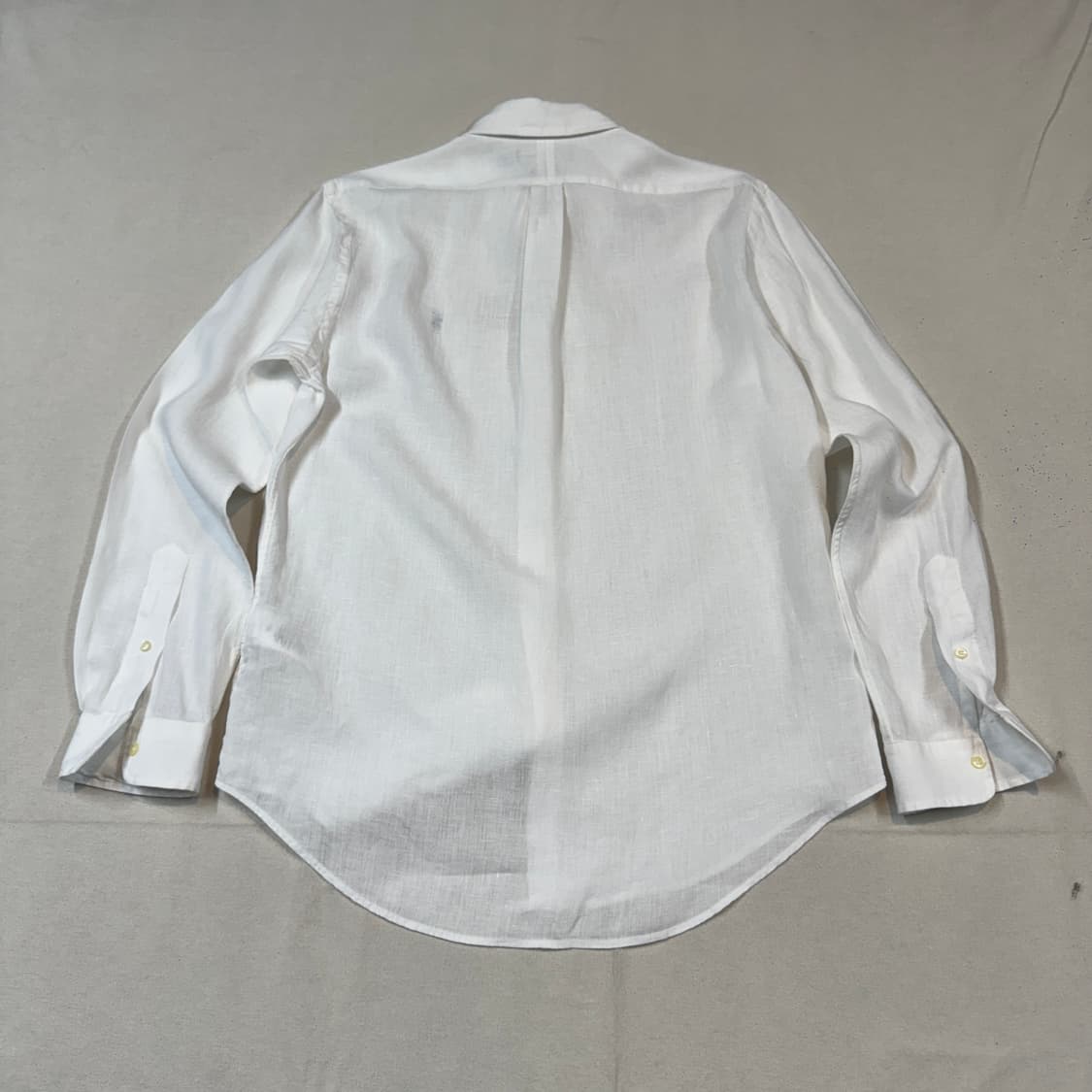 M) 폴로 랄프로렌 클래식핏 화이트 린넨 셔츠 T91 상품이미지5