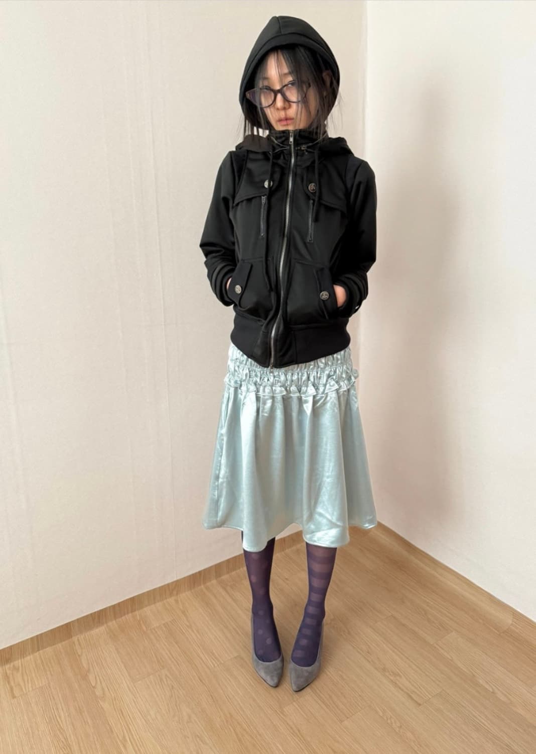 TIPSSY-shadow double hood zip-up 상품이미지1