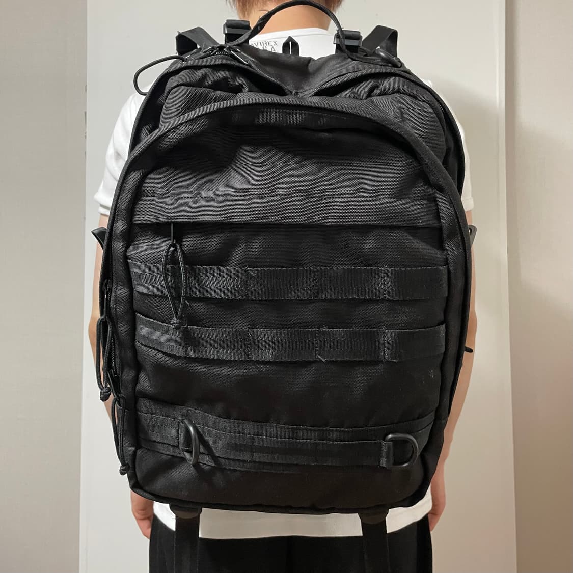 MILITARY BLACK BACKPACK 상품이미지1