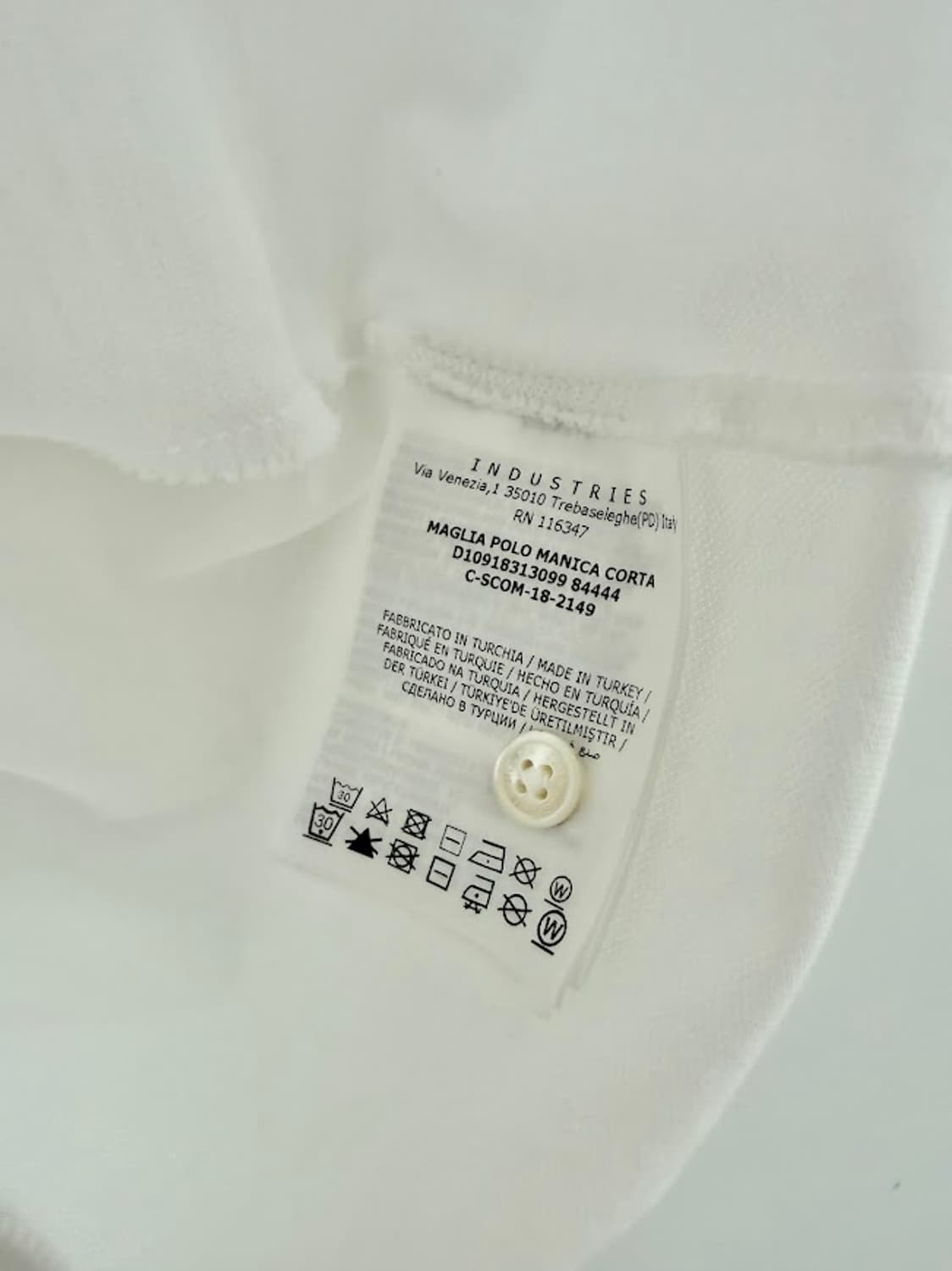 몽클레어 카라 반팔티 화이트 상품이미지3