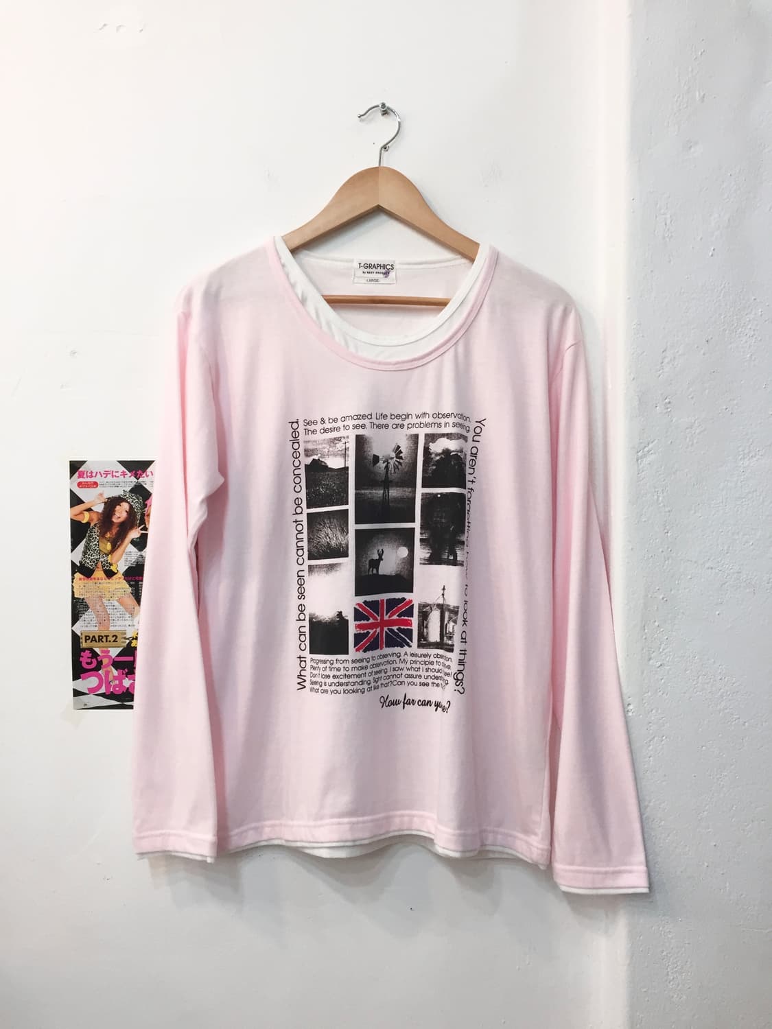 빈티지 레이어드 그래픽 티셔츠 상품이미지1