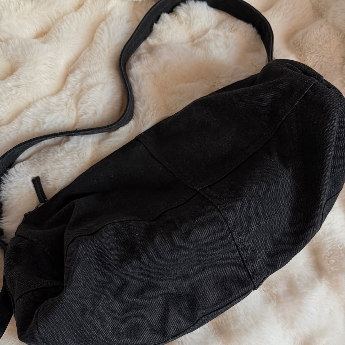 Vintage Canvas Duffel Bag – Black 상품이미지6