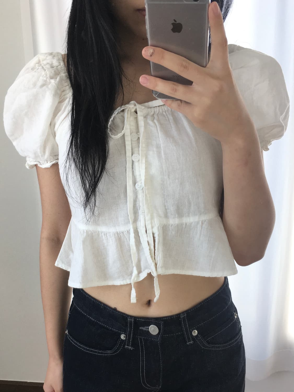 빈티지 프릴 셔츠 상품이미지2