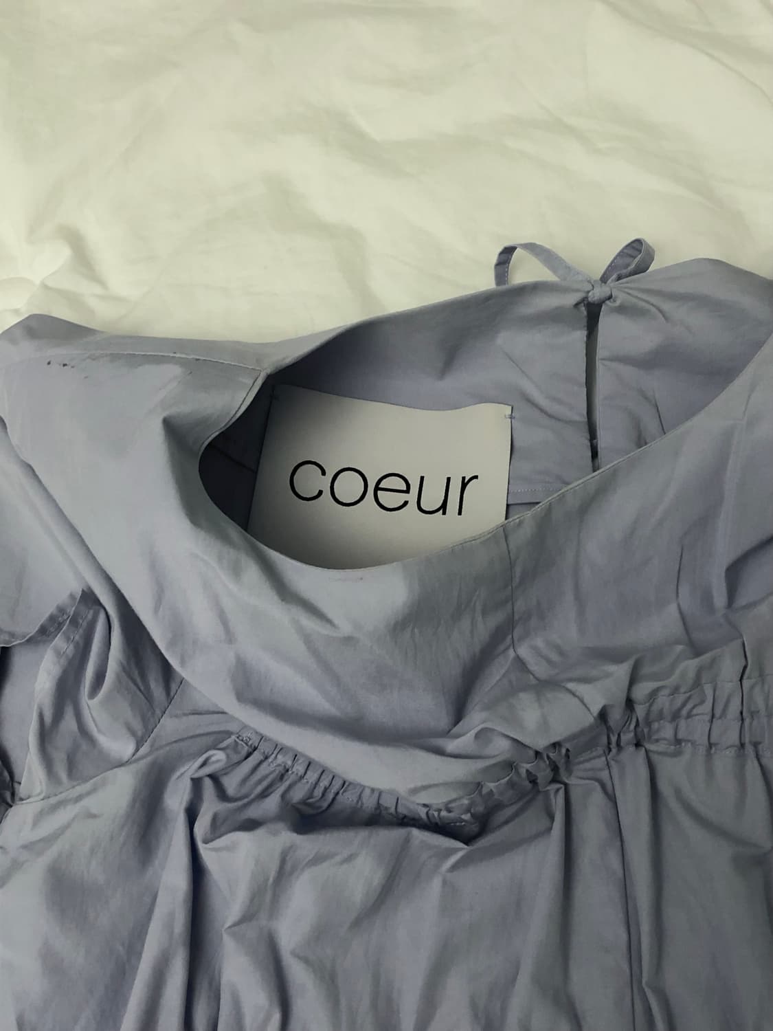 coeur 쿠어 반팔 셔링 블라우스 상품이미지3