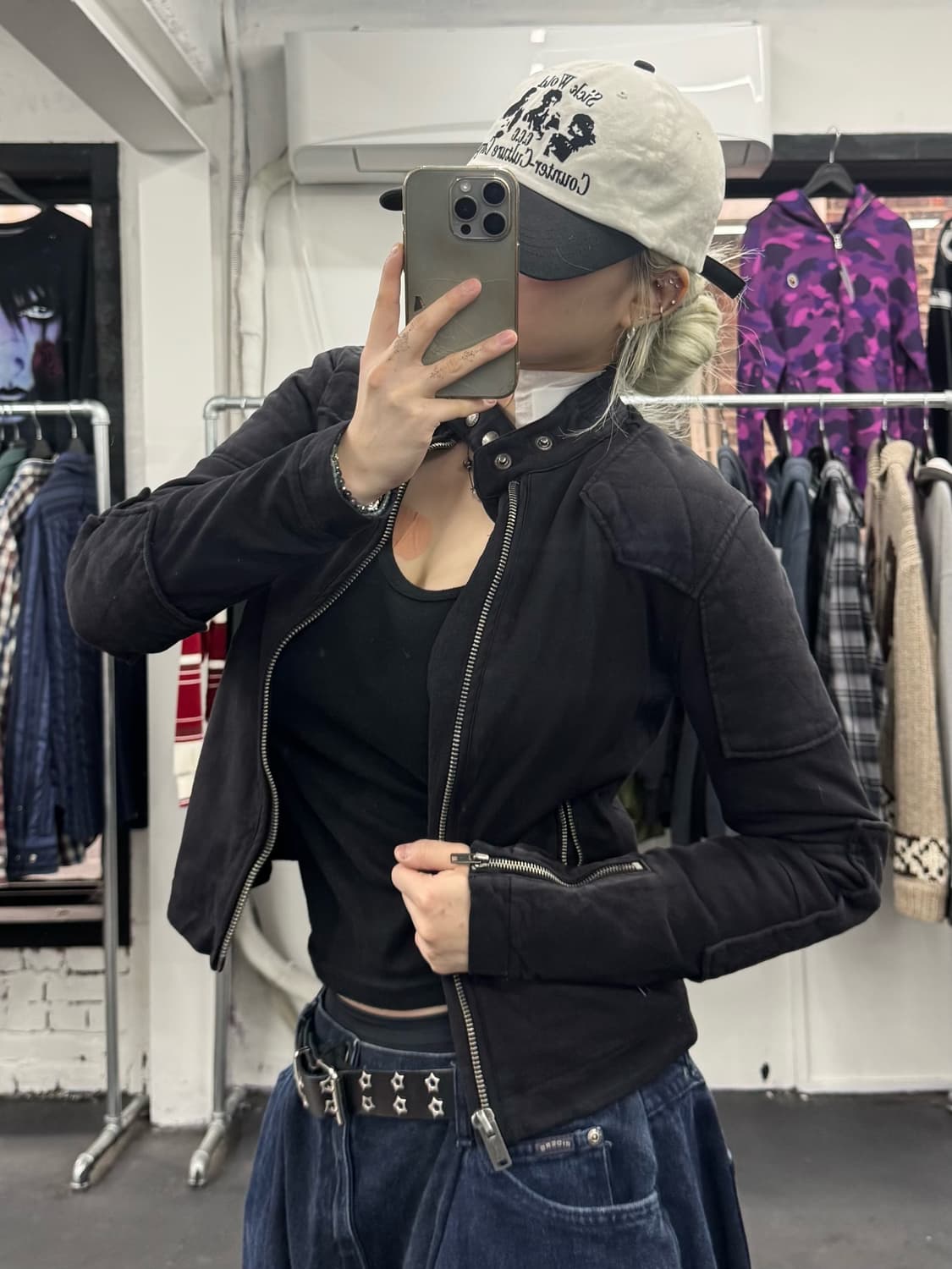 폴로 랄프로렌 피그먼트 코튼 바이커 자켓 상품이미지5