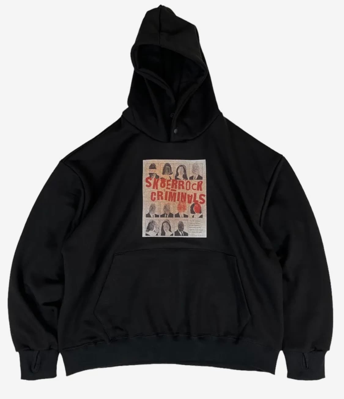 Criminals Hand Warmer Sweat Hoodie Black 상품이미지2