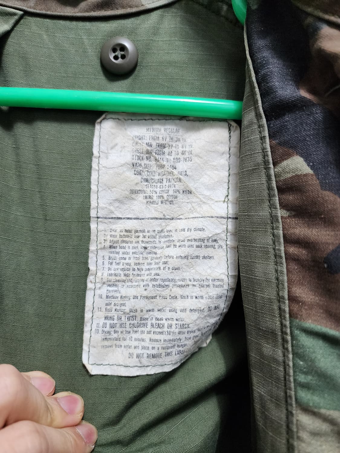 밀리터리 야상 카모패턴 M65 자켓 상품이미지5