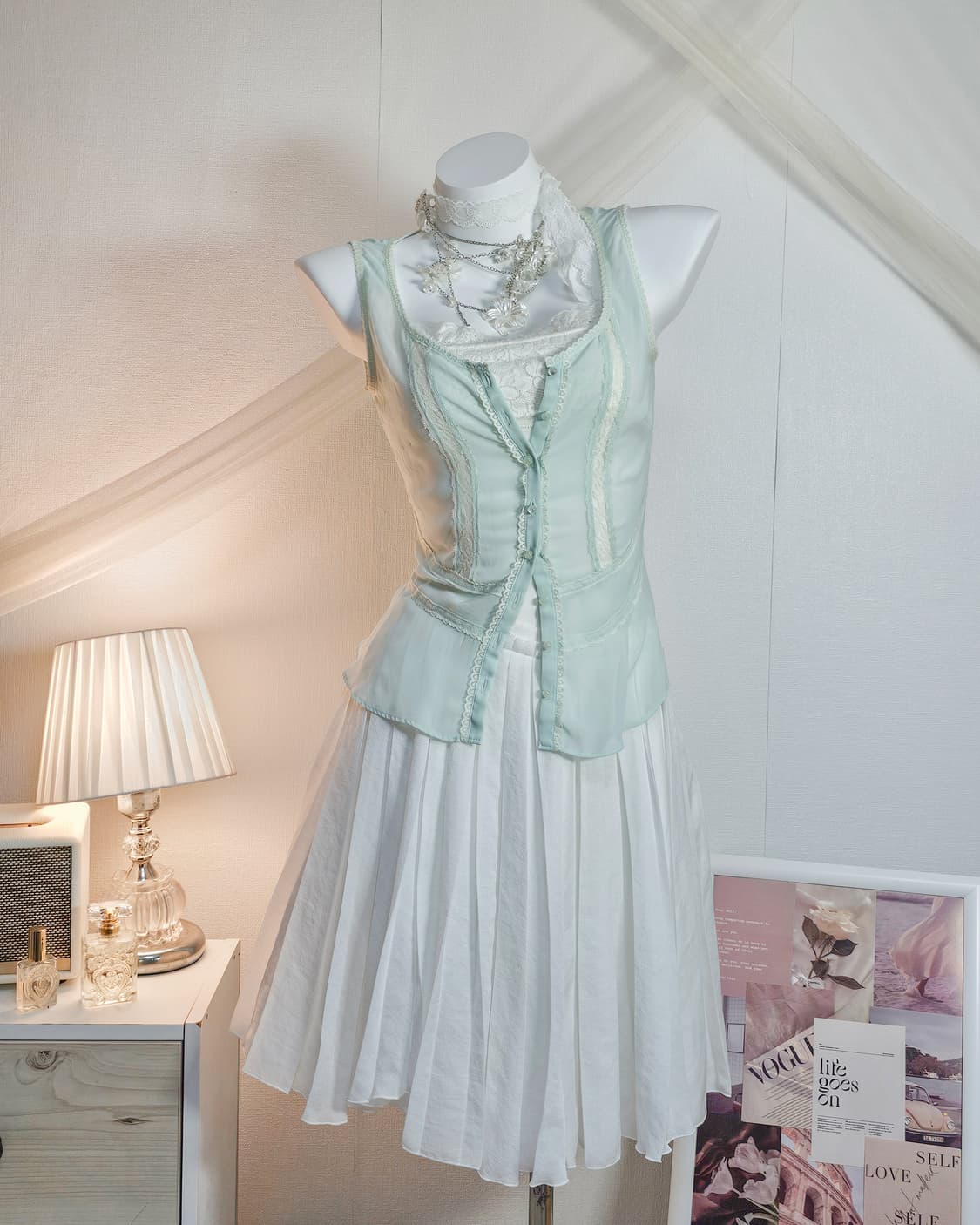 Blue fairy mori look style set 상품이미지3