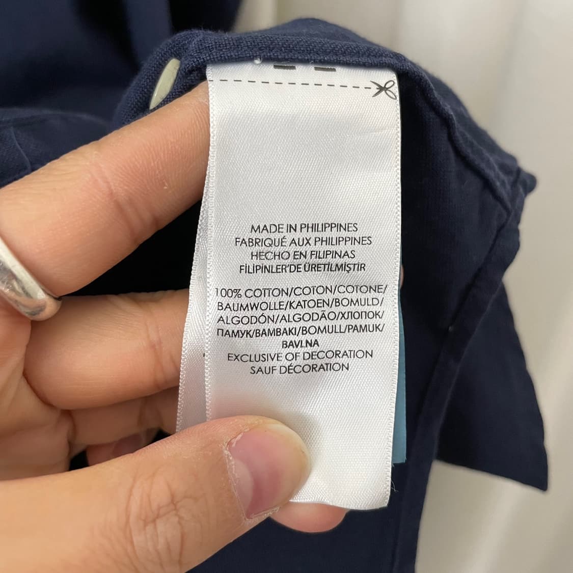 폴로 네이비 솔리드 셔츠 상품이미지7