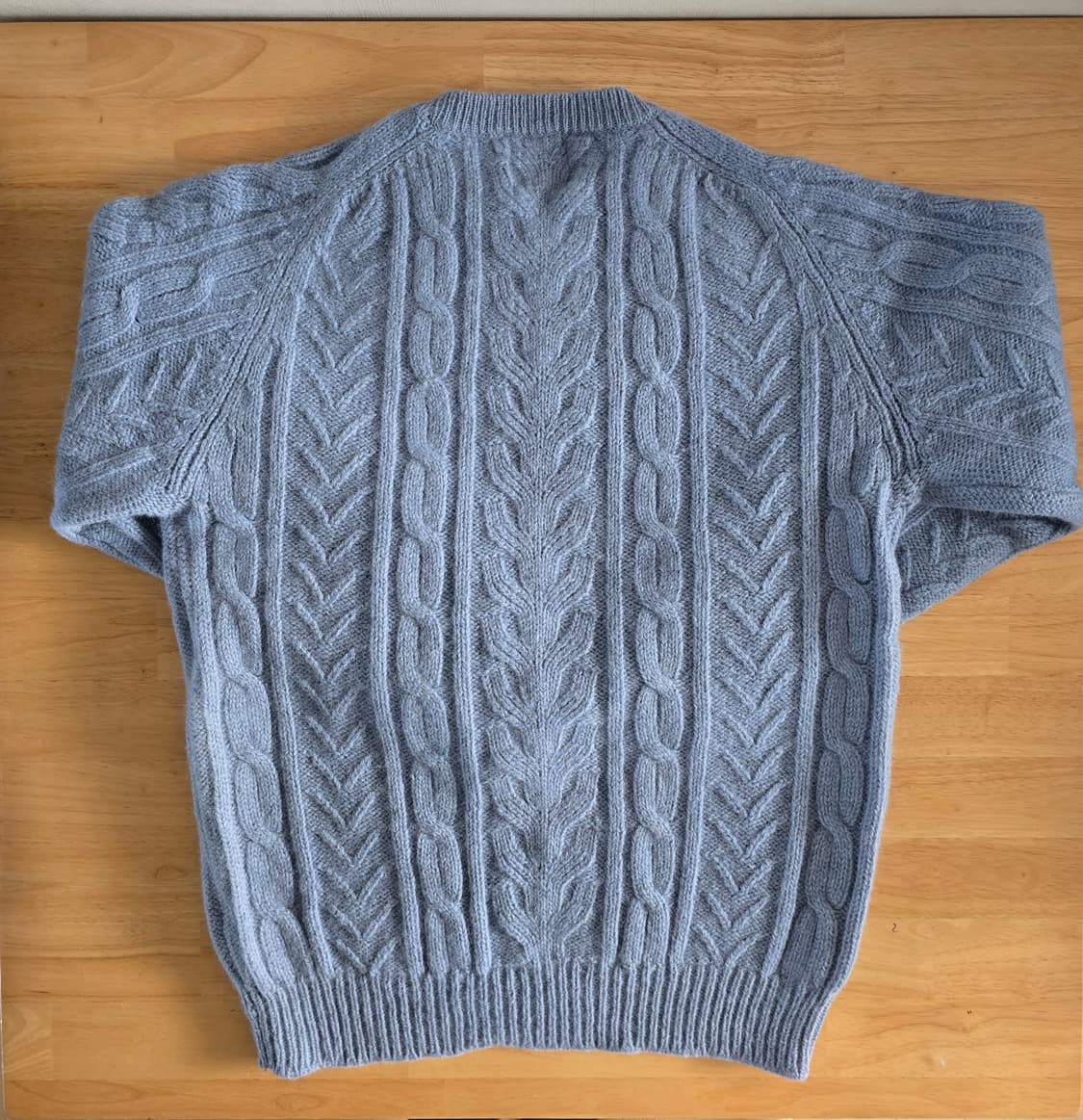 워크웨어 감성의 빈티지 울 100% 니트 상품이미지7