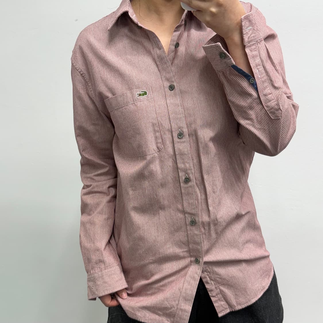 [M] 라코스테 스트라이프 셔츠 상품이미지2