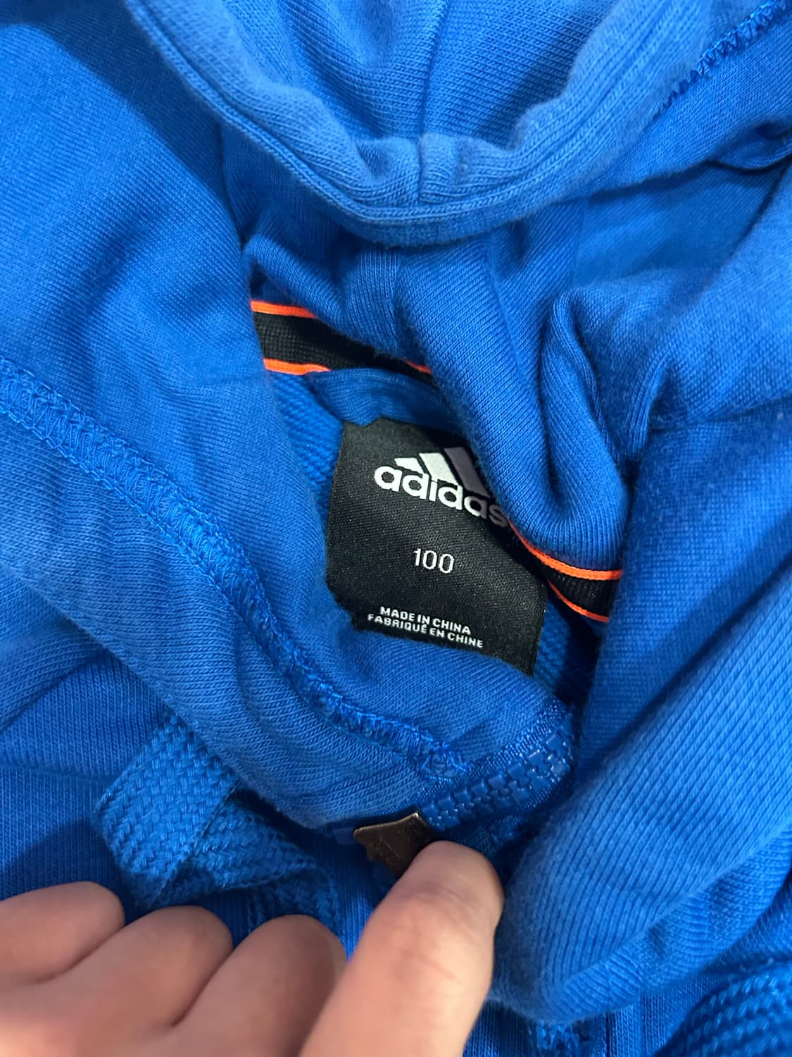 아디다스 블루 후드집업 상품이미지4