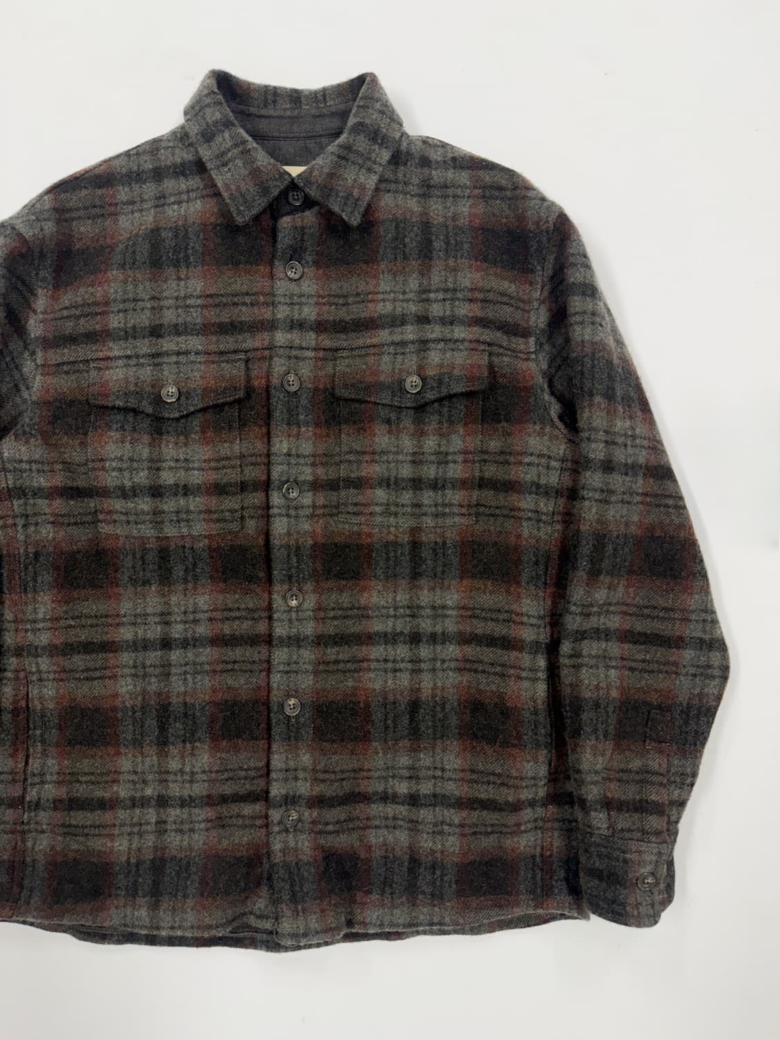 빈폴 울 블랜드 체크셔츠 자켓 상품이미지2