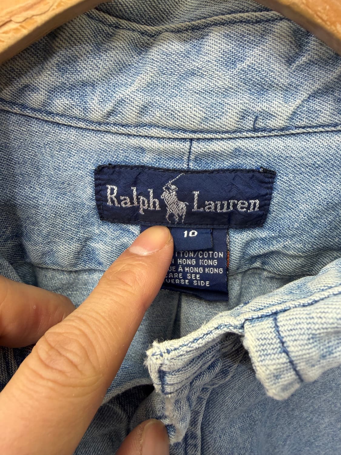 정품) 폴로랄프로렌 남성 데님 셔츠 남방 10(105) 상품이미지7