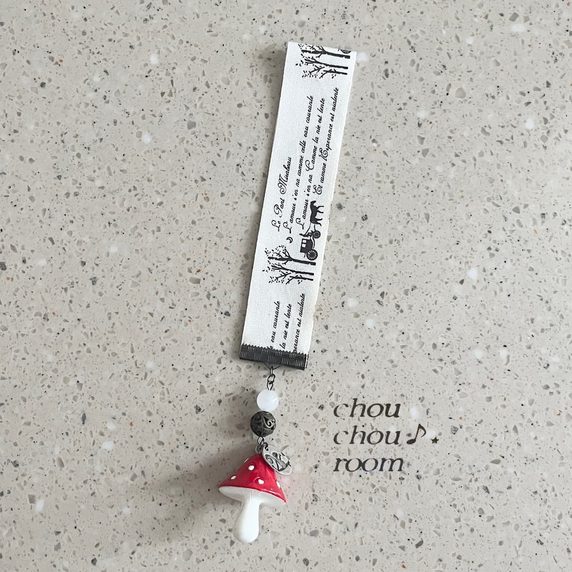 리본 펜던트 책갈피 ⊰cute mushroom⊱ bookmark 상품이미지3