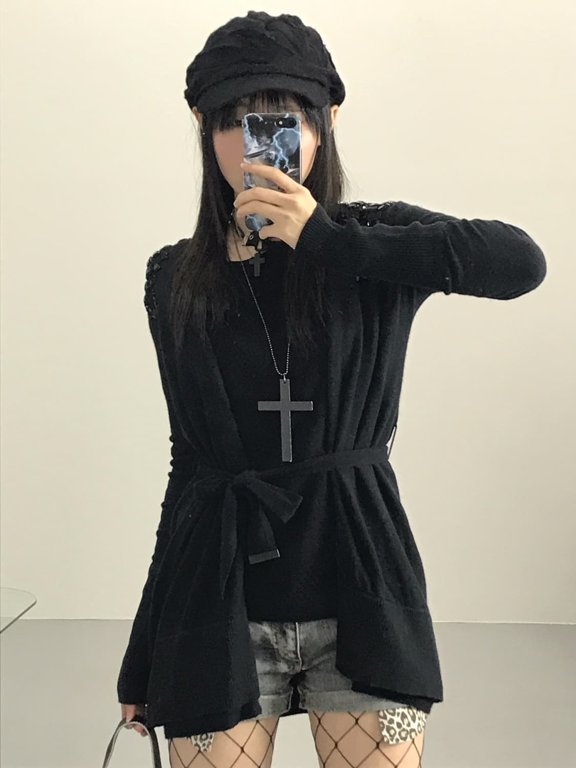 ARMANI Black Cubic Cardigans 상품이미지1