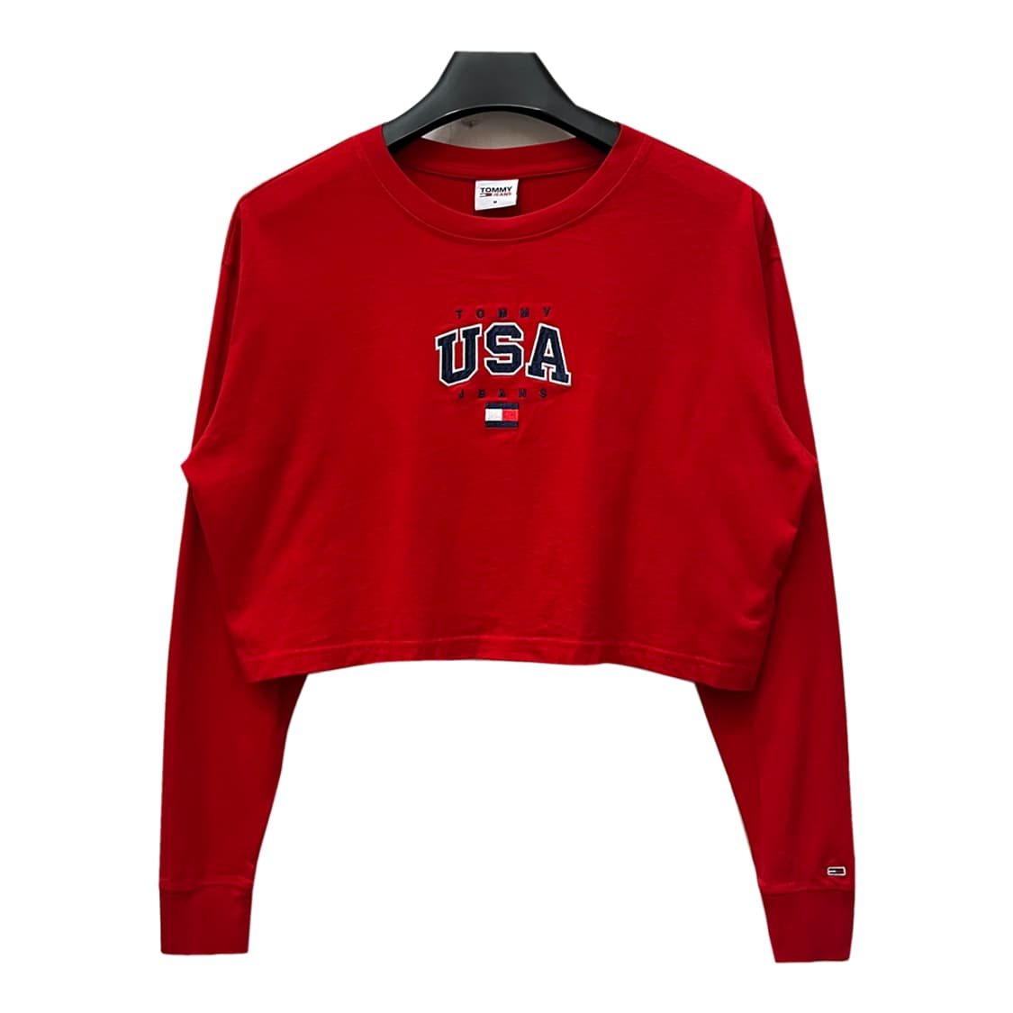 타미 진스 USA 오버사이즈 크롭 긴팔티 M 상품이미지2