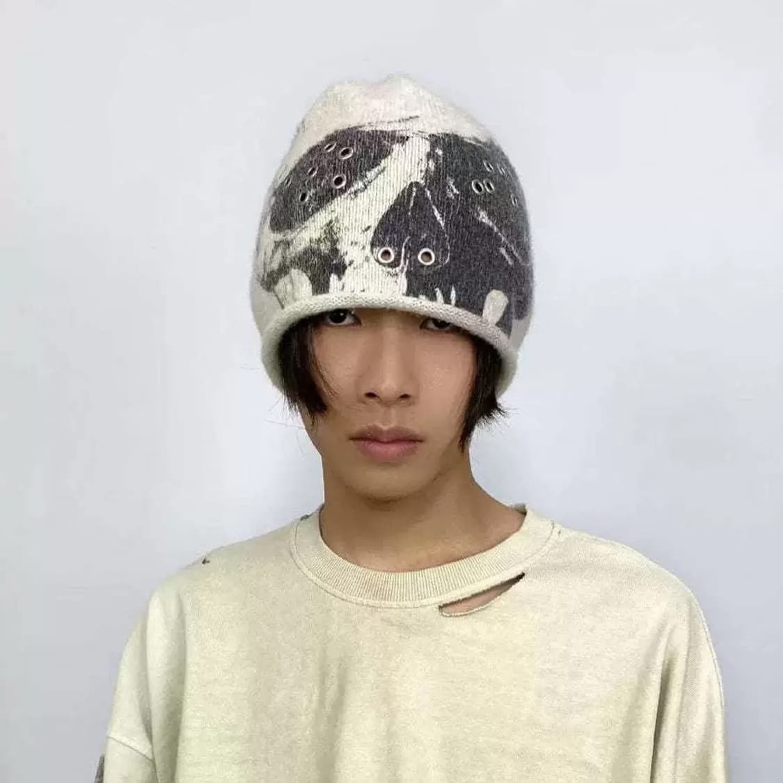 빈티지 스컬 아일렛 여름 비니  상품이미지2