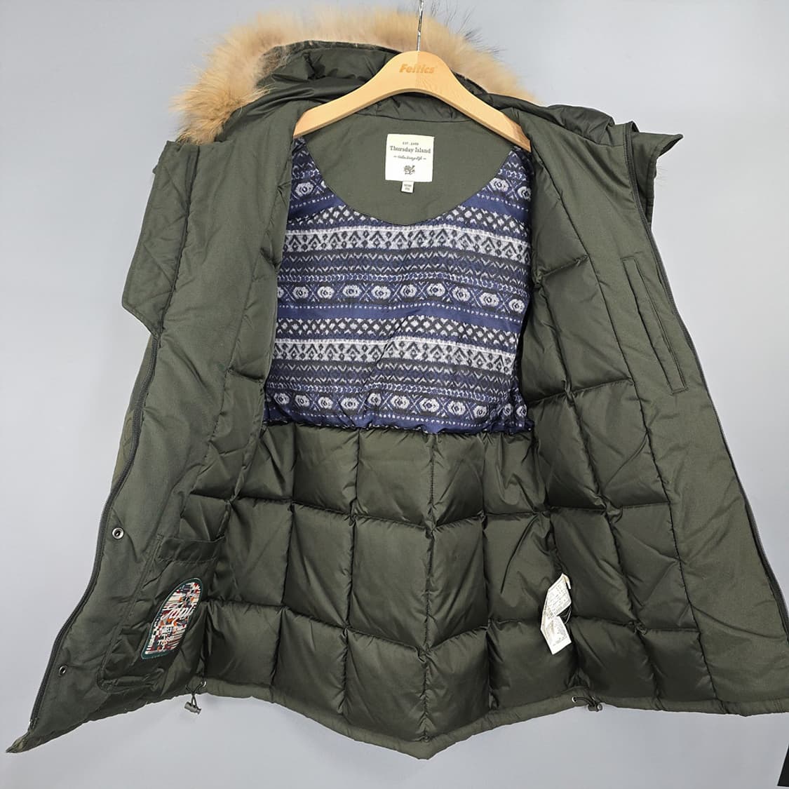 서스데이아일랜드 오리다운 패딩 M 상품이미지7