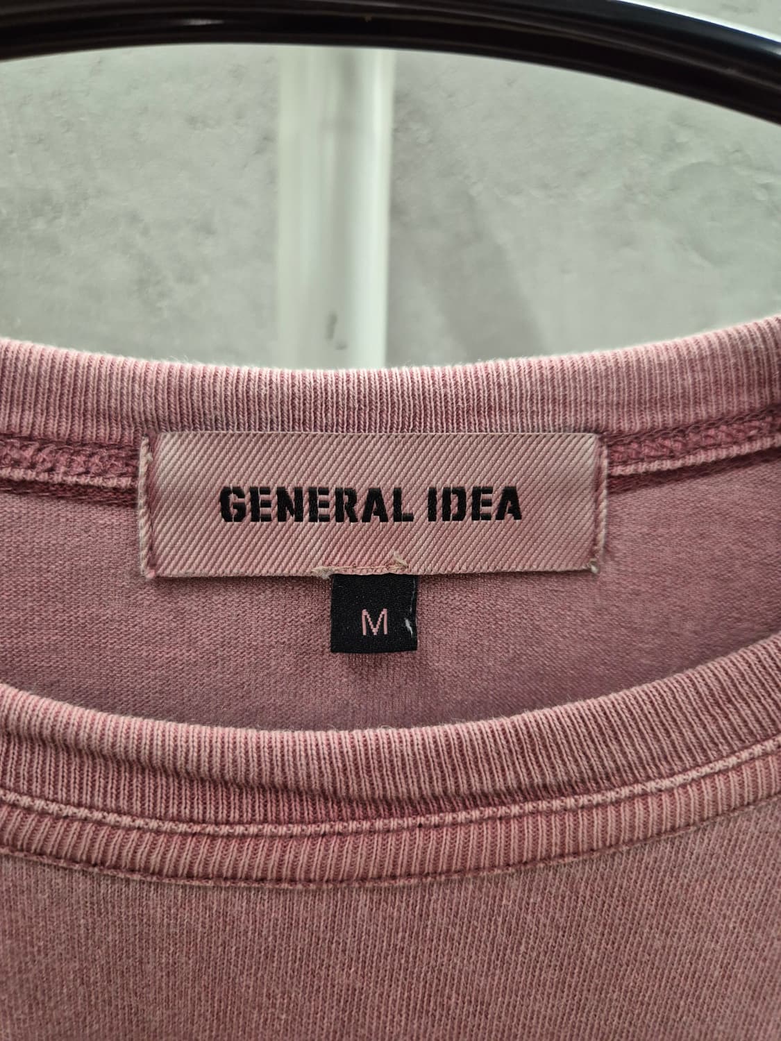 GENERAL IDEA 핑크 워싱 반팔티 M 상품이미지6