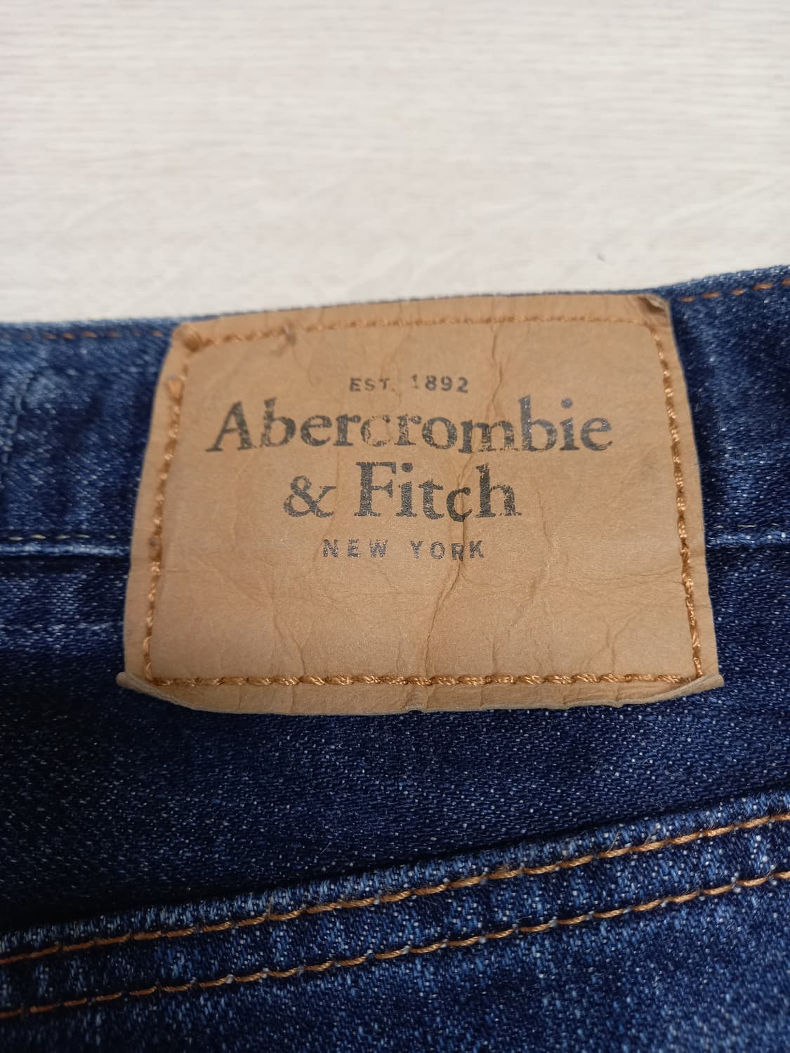 32 Abercrombie 워싱 슬림일자진 진청 32-411 상품이미지5