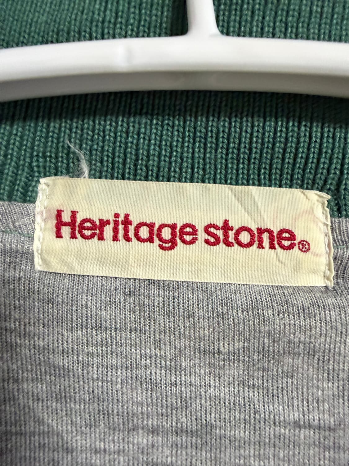 Heritage stone 빈티지 바시티 집업 상품이미지3