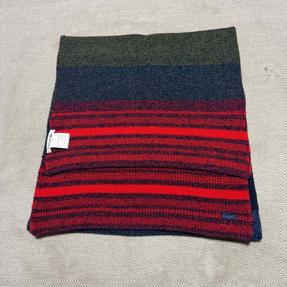 라코스테 멀티 스트라이프 울 머플러 상품이미지2