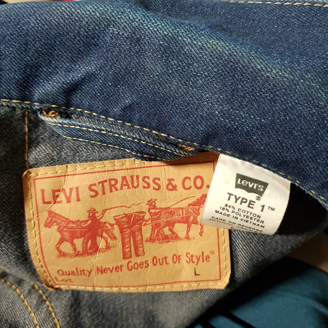 L / 리바이스 / 타입1 / 아이코닉 트러커 데님자켓/417-100 상품이미지2