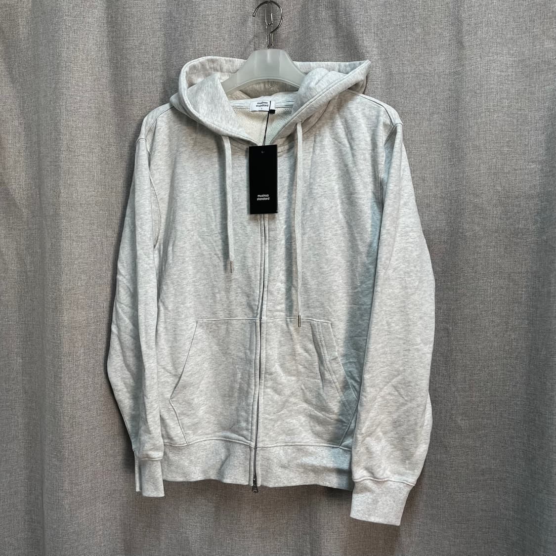 [L/새상품] 무신사스탠다드 면 긴팔 후드집업 상품이미지3