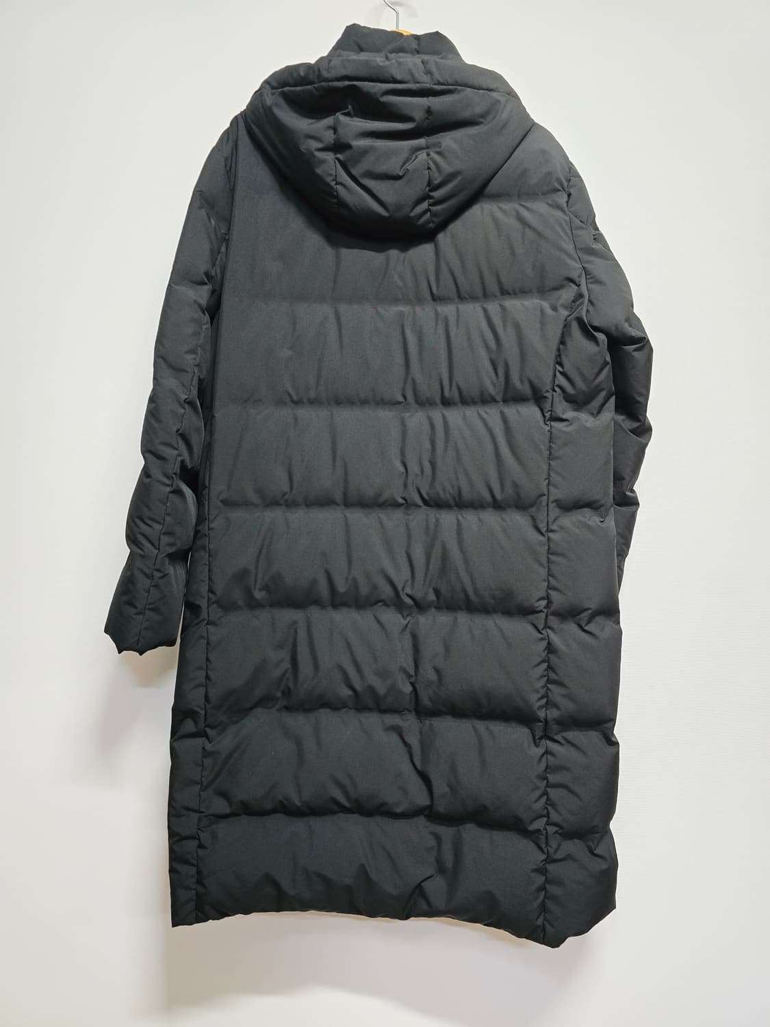 유니클로 후드 다운 롱패딩 블랙 상품이미지4